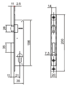 Fechadura S/7540.2 Z C/Rol/21